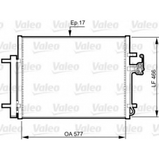 814360 VALEO Конденсатор, кондиционер