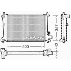 DRM10040 DENSO Радиатор, охлаждение двигателя