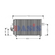 562080N AKS DASIS Конденсатор, кондиционер