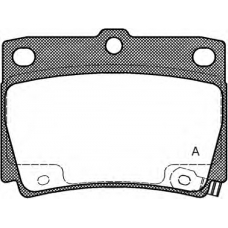 BPA0750.02 OPEN PARTS Комплект тормозных колодок, дисковый тормоз