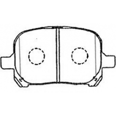 A1N097 AISIN Комплект тормозных колодок, дисковый тормоз