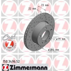 150.3496.52 ZIMMERMANN Тормозной диск