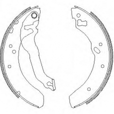 Z4114.00 WOKING Комплект тормозных колодок