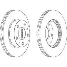 DDF768-1 FERODO Тормозной диск