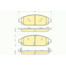 6141369 GIRLING Комплект тормозных колодок, дисковый тормоз