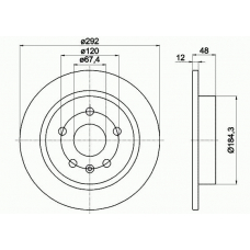 55229PRO PAGID Тормозной диск