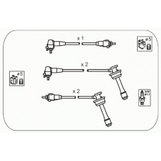 JP205 JANMOR Комплект проводов зажигания