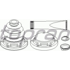500 601 TOPRAN Комплект пылника, приводной вал