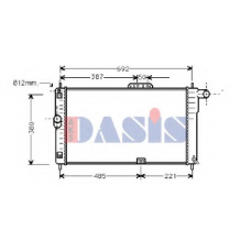 510030N AKS DASIS Радиатор, охлаждение двигателя