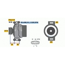 0 124 655 026 BOSCH Генератор