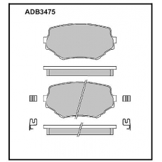 ADB3475 Allied Nippon Тормозные колодки