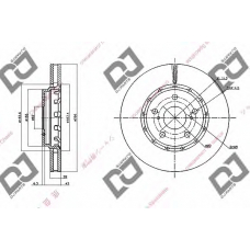 BD1433 DJ PARTS Тормозной диск