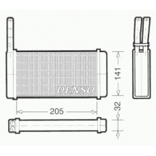 DRR10010 DENSO Теплообменник, отопление салона