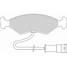 FD6428A NECTO Комплект тормозных колодок, дисковый тормоз