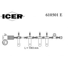 610501 E ICER Сигнализатор, износ тормозных колодок
