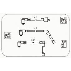 JP141 JANMOR Комплект проводов зажигания