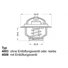 4008.74D WAHLER Термостат, охлаждающая жидкость