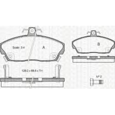 8110 10013 TRIDON Brake pads - front