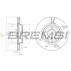 DBB174V BREMSI Тормозной диск