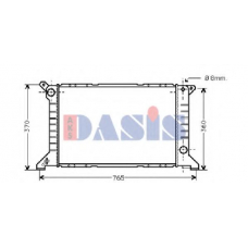 250250N AKS DASIS Радиатор, охлаждение двигателя