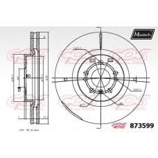 873599.6980 MAXTECH Тормозной диск