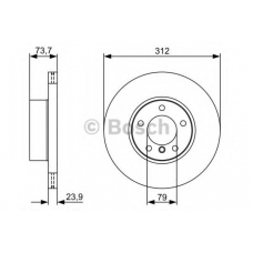 0 986 479 381 BOSCH Тормозной диск