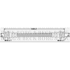 BBH6883 BORG & BECK Тормозной шланг