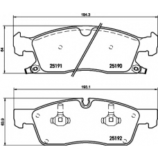 8DB 355 019-551 HELLA PAGID Комплект тормозных колодок, дисковый тормоз