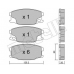 22-0622-0 METELLI Комплект тормозных колодок, дисковый тормоз