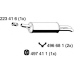 204224 ERNST Глушитель выхлопных газов конечный