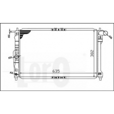 011-017-0001 LORO Радиатор, охлаждение двигателя
