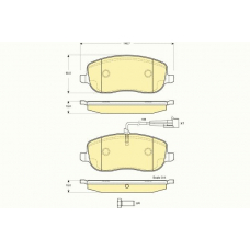 6116361 GIRLING Комплект тормозных колодок, дисковый тормоз