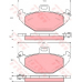 GDB1353 TRW Комплект тормозных колодок, дисковый тормоз