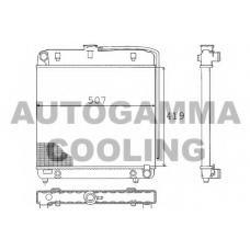 100531 AUTOGAMMA Радиатор, охлаждение двигателя