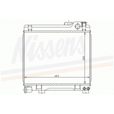 60653 NISSENS Радиатор, охлаждение двигателя
