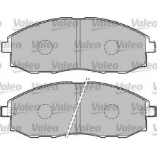 598908 VALEO Комплект тормозных колодок, дисковый тормоз