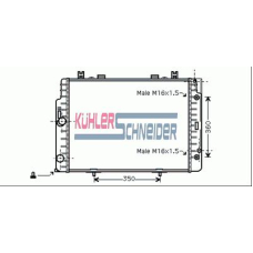 0314601 KUHLER SCHNEIDER Радиатор, охлаждение двигател