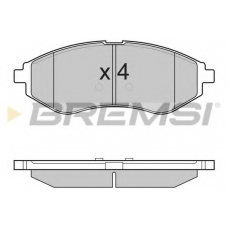 BP3111 BREMSI Комплект тормозных колодок, дисковый тормоз
