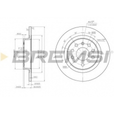 DBB288S BREMSI Тормозной диск