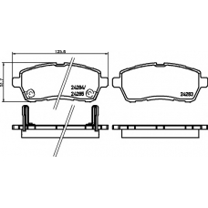 8DB 355 014-001 HELLA PAGID Комплект тормозных колодок, дисковый тормоз