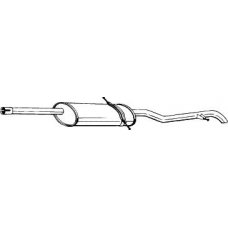 286-555 BOSAL Глушитель выхлопных газов конечный