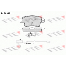 BL2630A1 FTE Комплект тормозных колодок, дисковый тормоз