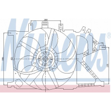 85196 NISSENS Вентилятор, охлаждение двигателя