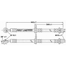 FBH6795 FIRST LINE Тормозной шланг