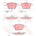 GDB1528 TRW Комплект тормозных колодок, дисковый тормоз