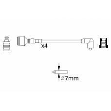 0 986 356 856 BOSCH Комплект проводов зажигания