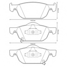 572624B BENDIX Комплект тормозных колодок, дисковый тормоз