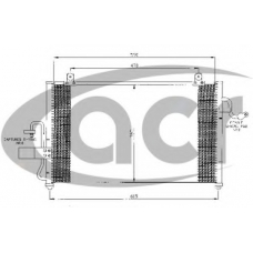300472 ACR Конденсатор, кондиционер