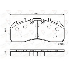 ACV078HD COMLINE Комплект тормозных колодок, дисковый тормоз