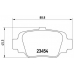 P 56 032 BREMBO Комплект тормозных колодок, дисковый тормоз